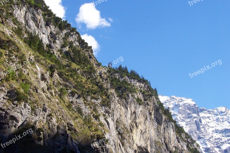 Alpine Mountains Snow Landscape Nature