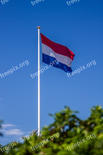 Flag Holland Netherlands Sky Blue