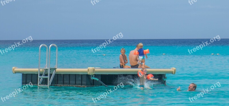 Curacao Sea Ocean Water Platform