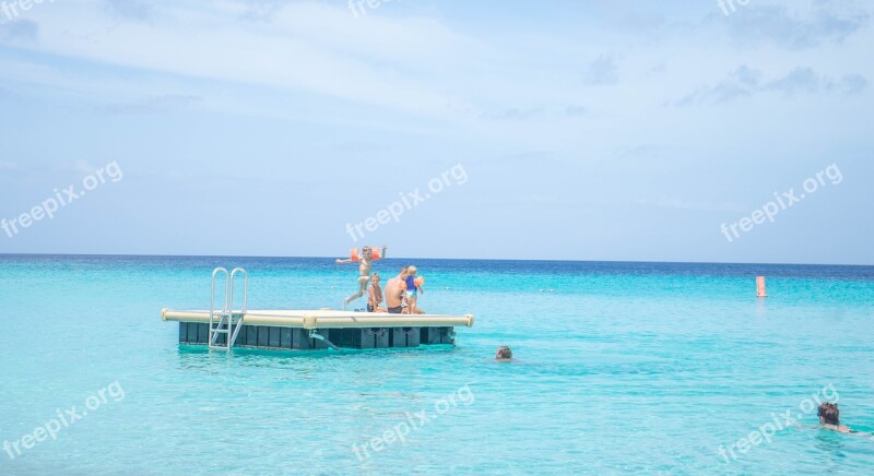 Curacao Sea Ocean Water Platform