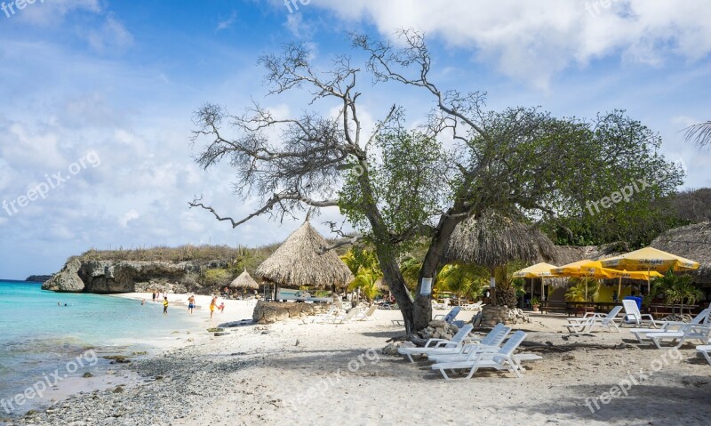 Beach Coastline Curacao Sea Ocean