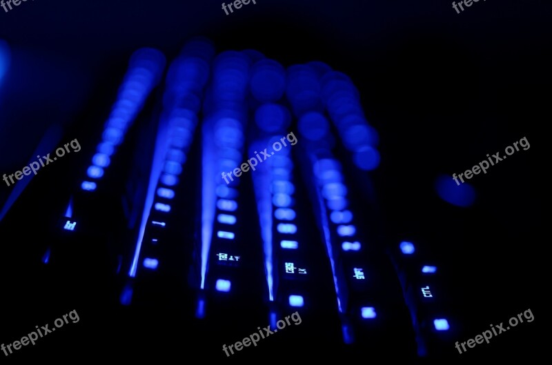 Keyboard Led Dark Keyboard Computer Technology