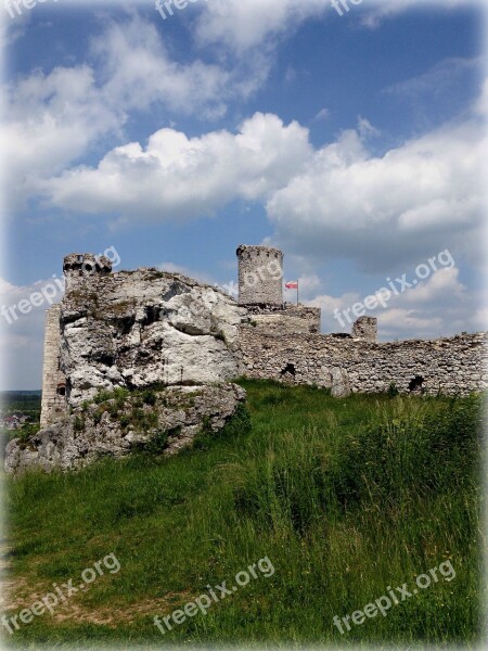 Ogrodzieniec Poland Castle The Ruins Of The Free Photos