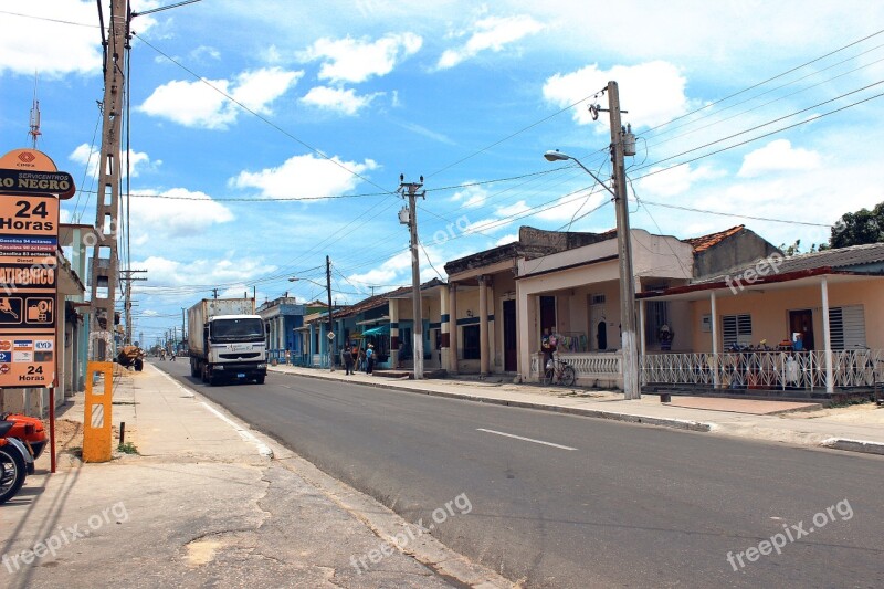 Jatibonico Sancti Spiritus Cuba Street Cityscape