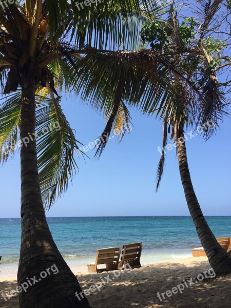 Beach Jamaica Sand Sea Ocean