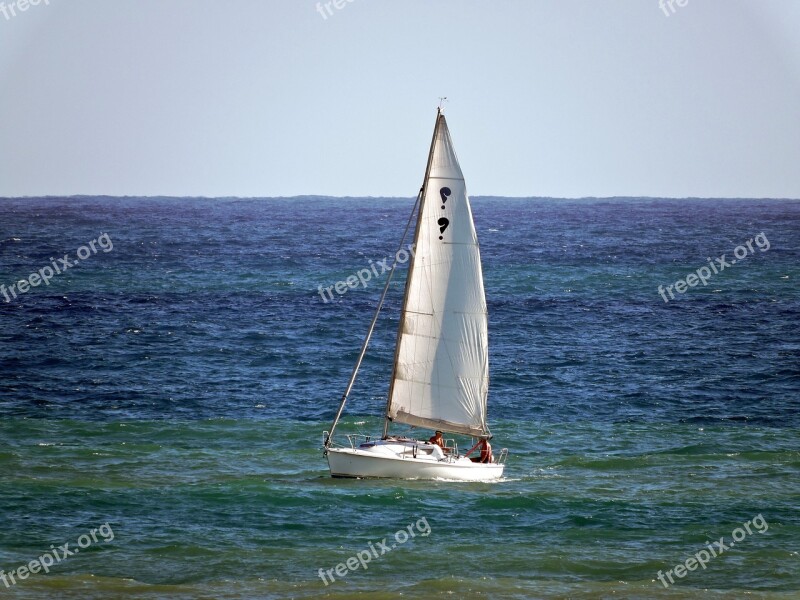 Vela Boat Sea Water Sky