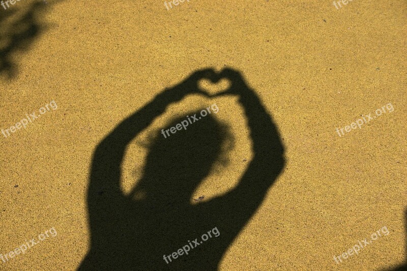 Shadow Play Friendship Love Heart Together