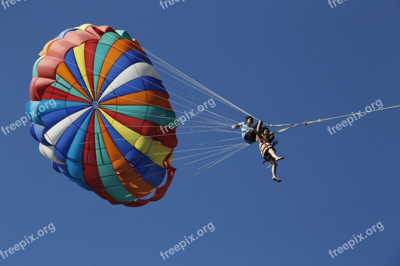 Parachute Sun Brave Into Different Colors Sports