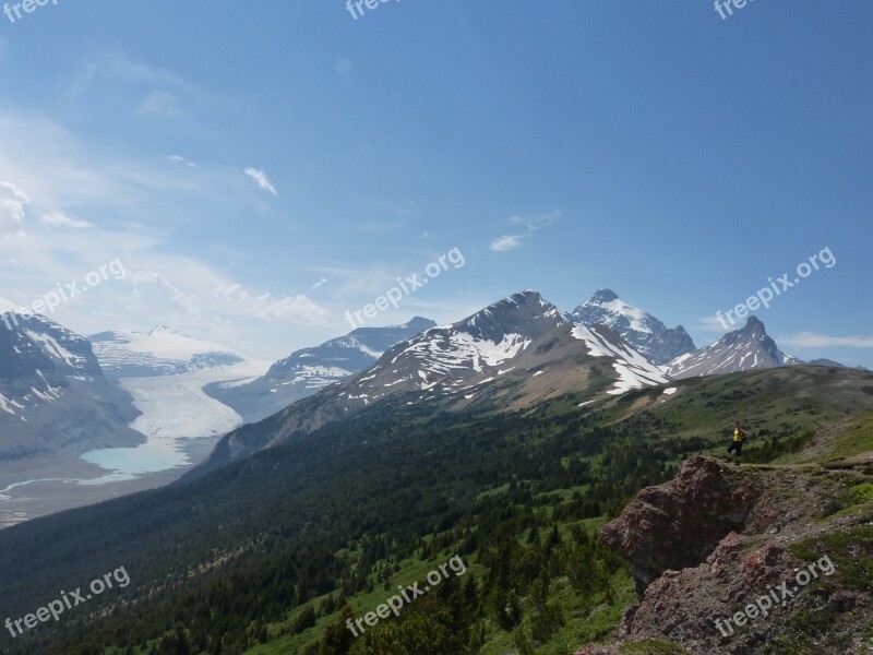 Glacier Canada Rocky Landscape Rocky Mountains