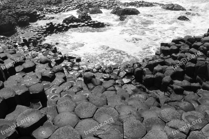 Ireland Giant's Causeway Sea Free Photos