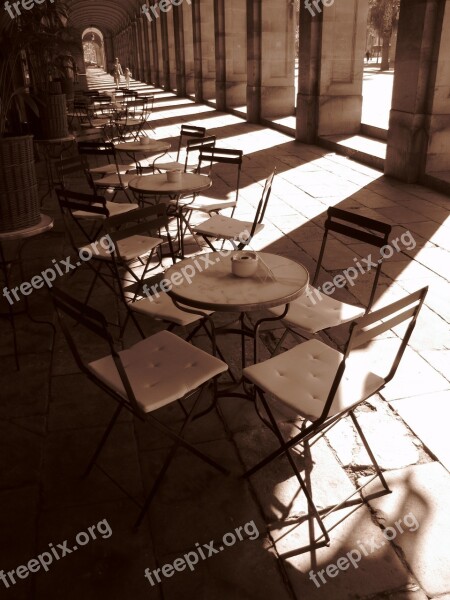 Spain Barcelona Chairs Passage Free Photos