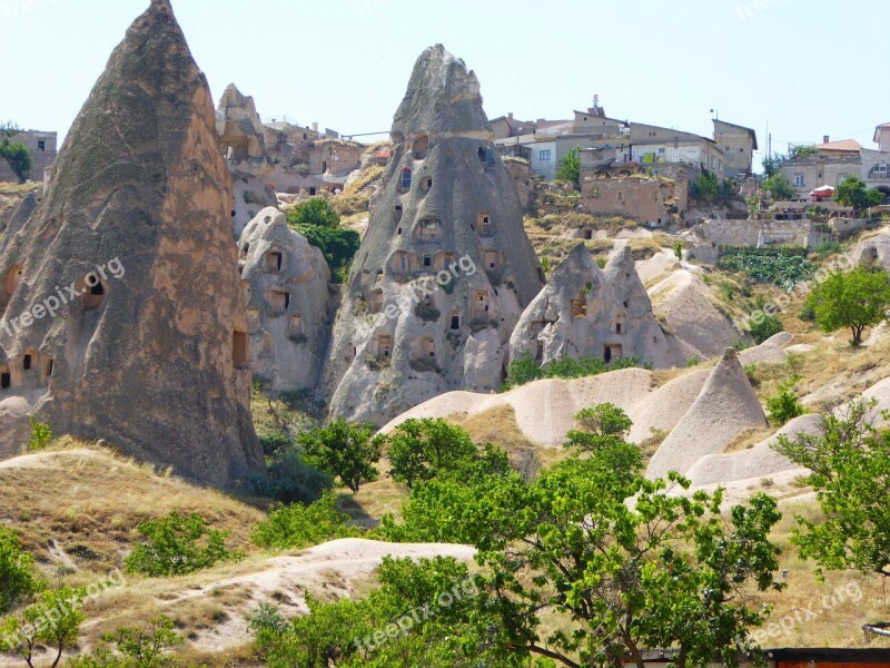 Cave Dwellings Turkey Izmir Free Photos