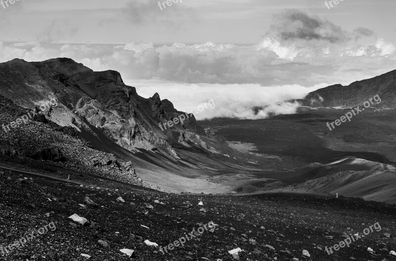 Mount Haleakala Hawaii Maui Volcano Landscape