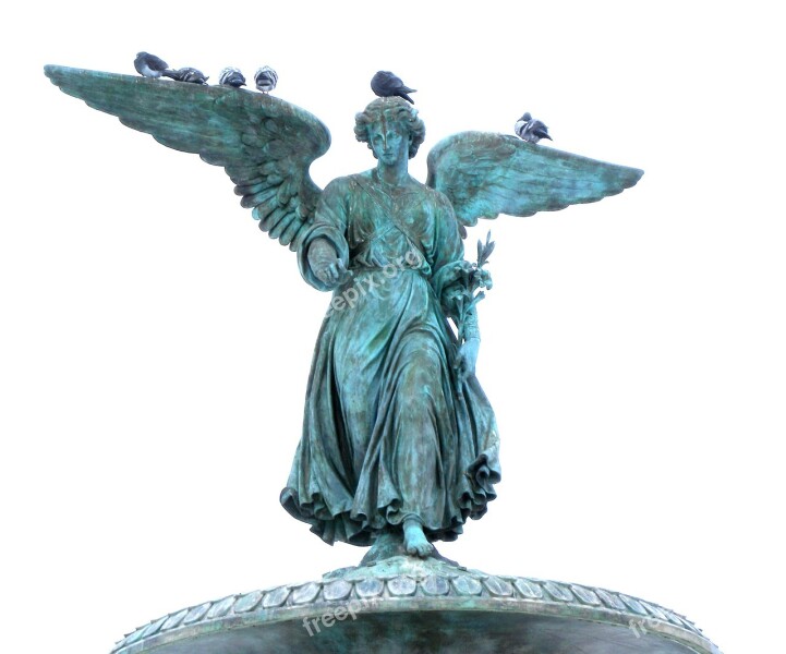 Bethesda Angel Fountain Bronze Statue