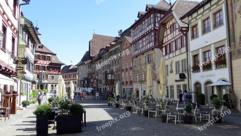 Stein Am Rhein Tourism Destination City Building Painting