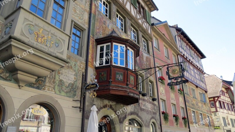 Stein Am Rhein Tourism Destination City Building Painting