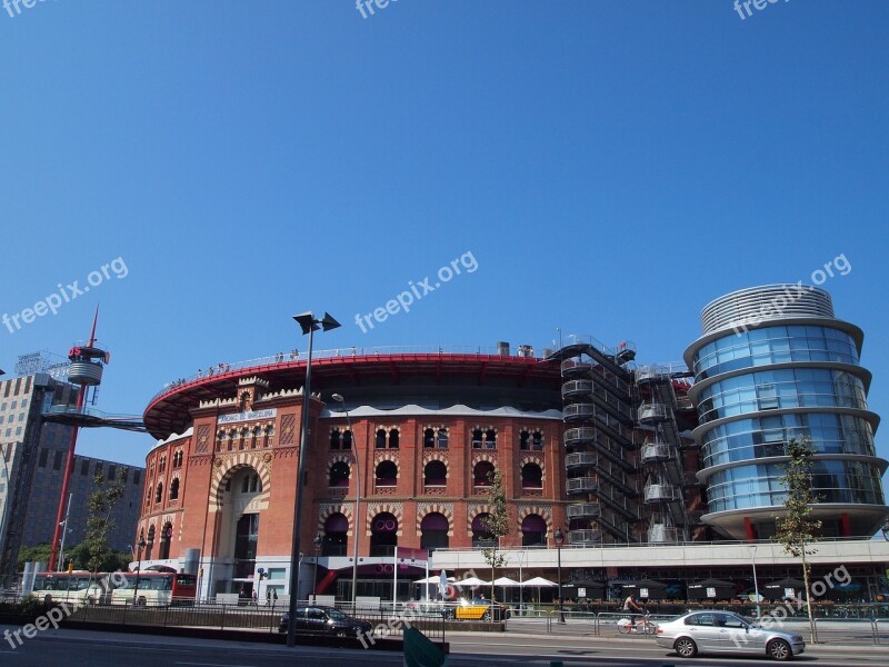 Spain Barcelona Bullring Shopping Spain Square