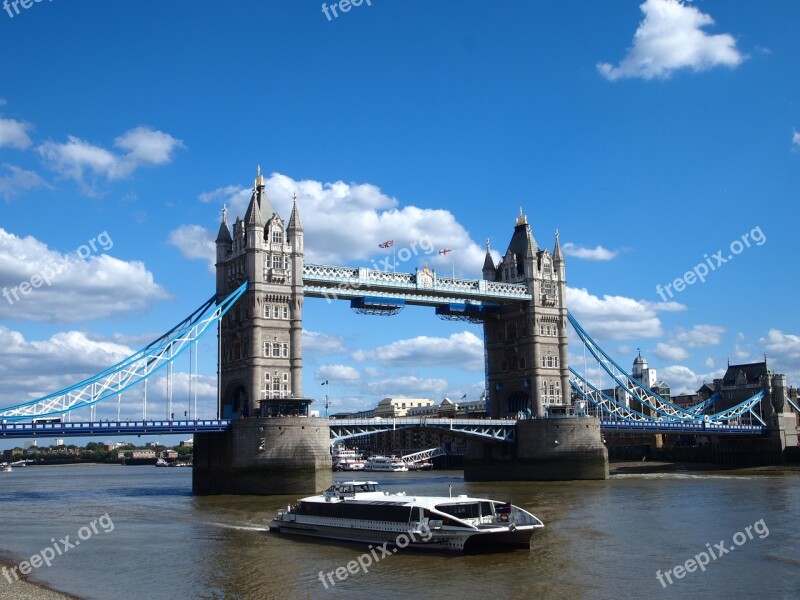 United Kingdom London Thames Tower Bridge The River Thames