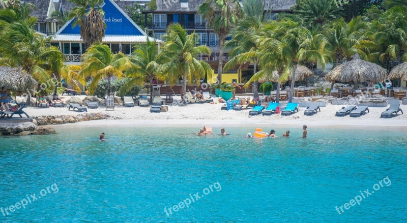 Lagoon Beach Tropical Willemstad Travel