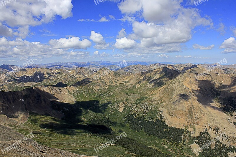 Landscape Scenic Mountains Colorado Sky