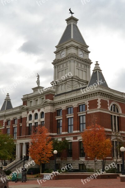 Courthouse Historic Fall Architecture Building