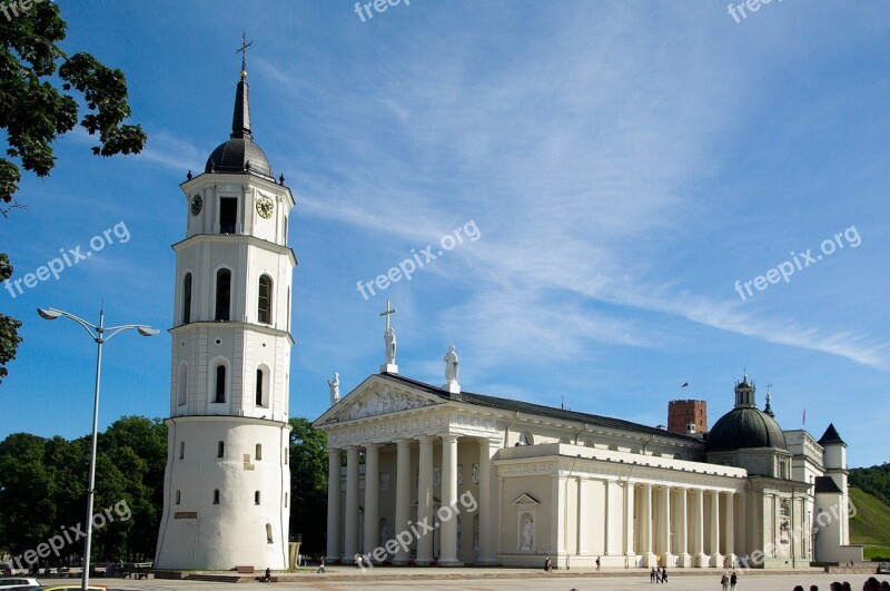 Lithuania Vilnius Cathedral Free Photos