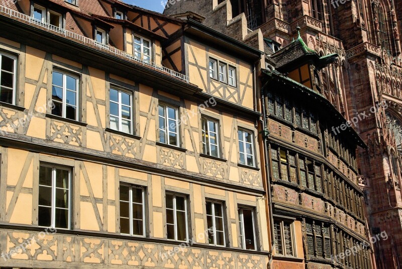 France Strasbourg Medieval Town Kammerzell House Free Photos