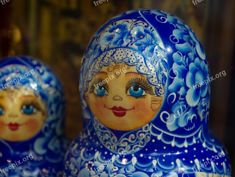 Russian Dolls Matryoshka Nesting Russia Free Photos