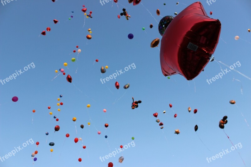 Sky Balloons Heaven Air Colorful