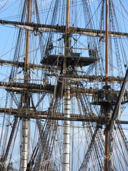 Rigging Hermione Sailboat Rope Mats