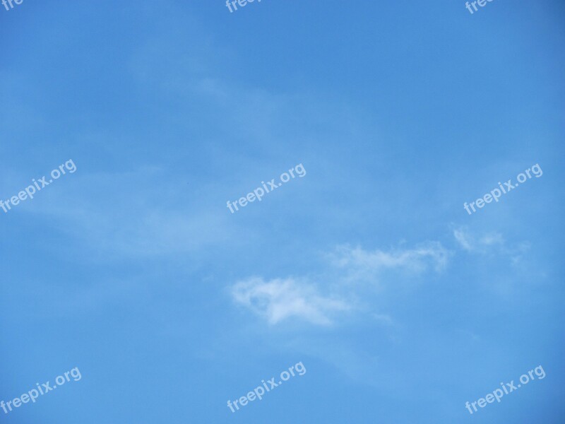 Sky Blue Sky Blue Sky Clouds Summer Bright