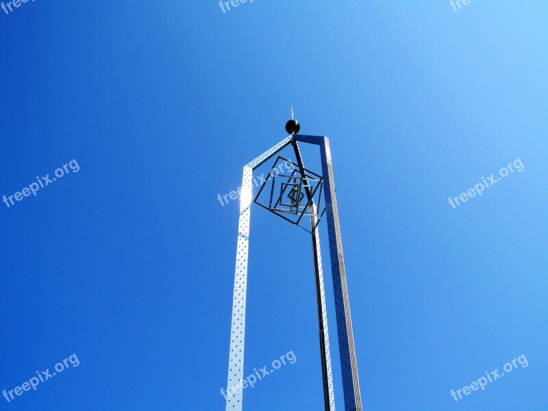 Monument Mohács City Hungary Blue Sky Metal Works Free Photos