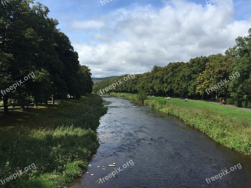 River Summer Trees Bad Neuenahr Free Photos