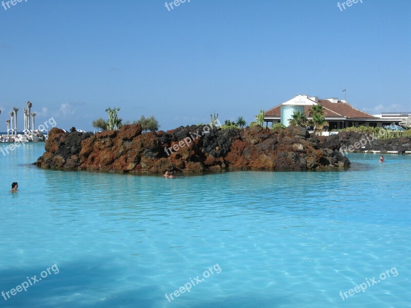 Martinez Bad Tenerife Canary Islands Pool Island