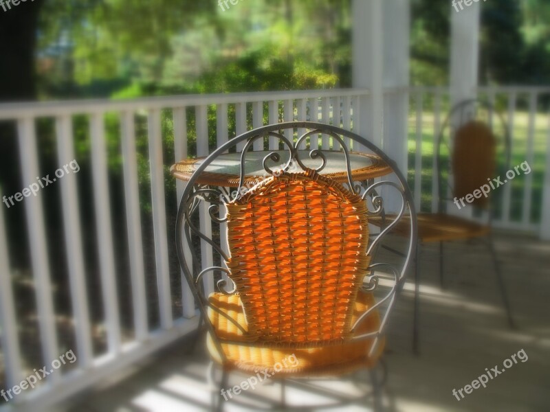 Porch Chair Light Wood Furniture