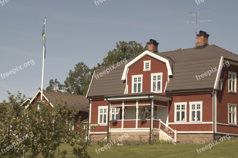 Småland House Building Homestead Sweden