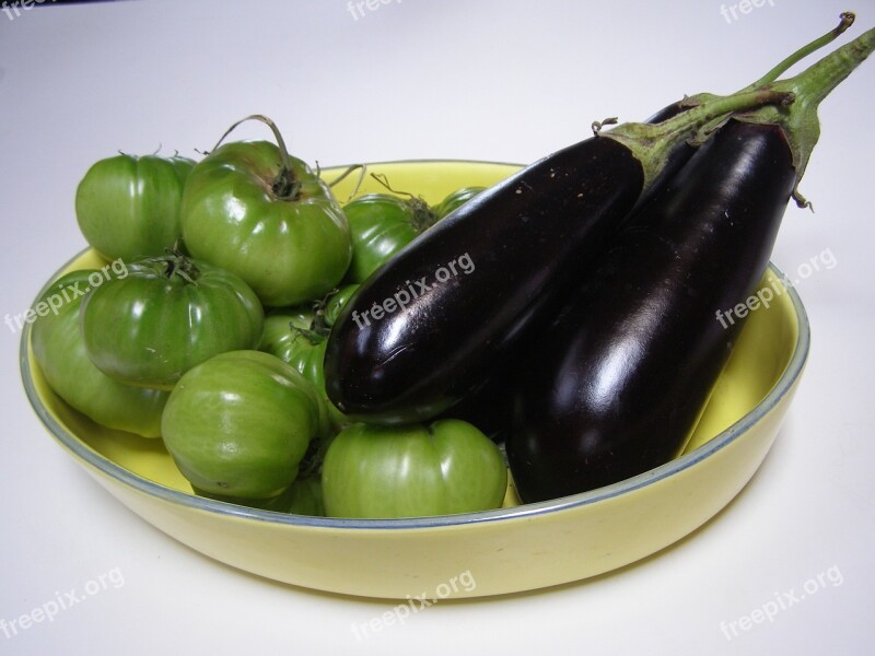 Eggplants Vegetable Veggie Vegan Tomato