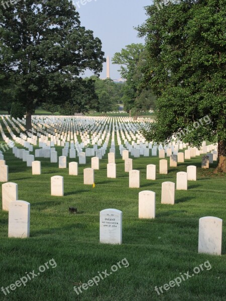 Arlington Washington Cemetery Monument United