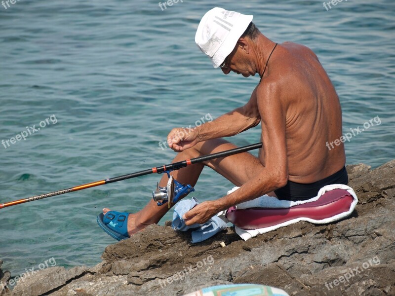 Fisherman Fish Fishing Sea Catch