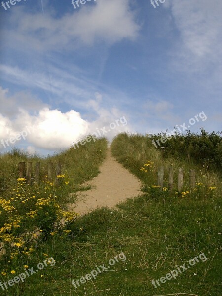 Ireland Coast Beach Dune Away