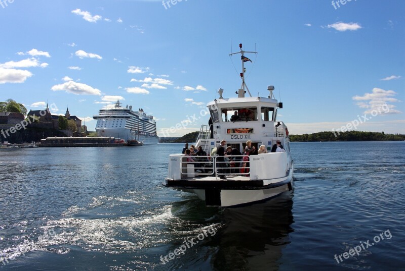 Oslo Norway Port Oslofjord City