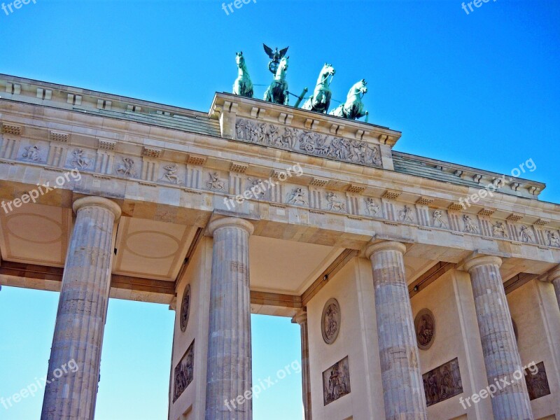 Brandenburg Gate Berlin Goal Landmark Brandenburg