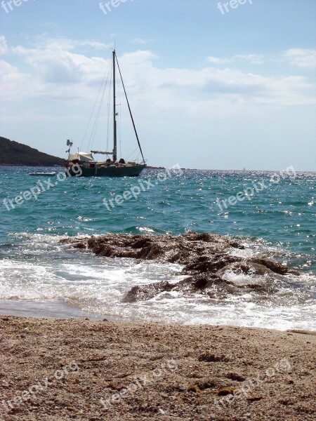 Boat Propriano Corsican South Corsica France