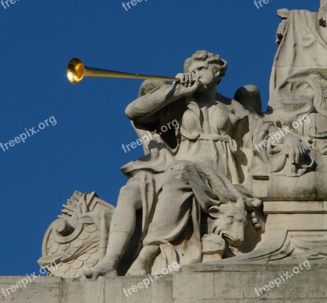 Sculpture Porte De Paris Gate Allegory Figure