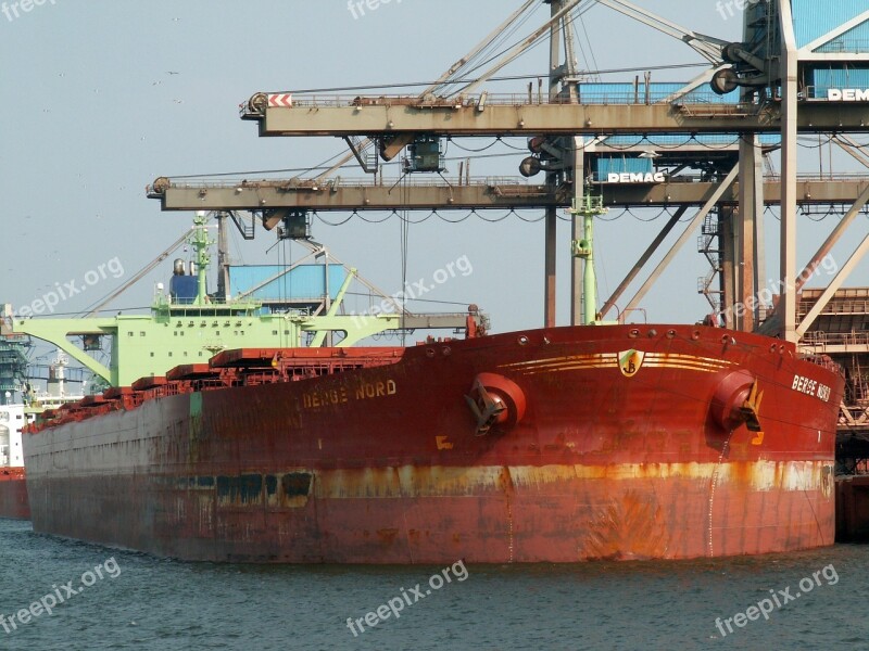 Berge Nord Port Rotterdam Ship Terminal