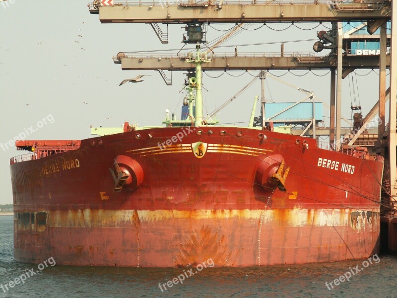 Berge Nord Port Rotterdam Ship Terminal