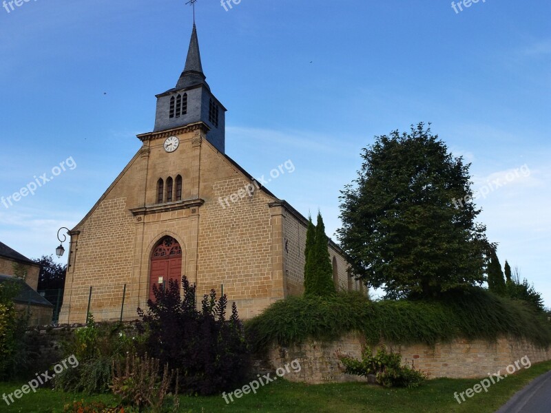 Belval Church Ardennes France Architecture