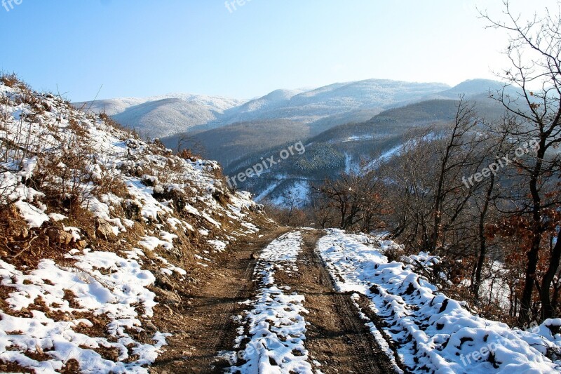 Way Trail Dirt Road Hills Mountains