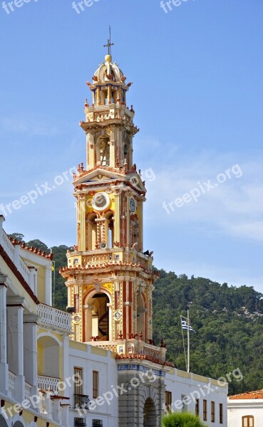 Bell Tower Archangel Michael Monastery Greek Orthodox