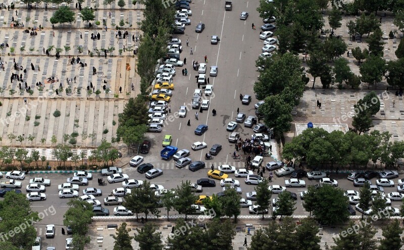 Behesht E Reza Cemetery Mashhad Borat Day Iran Graveyard